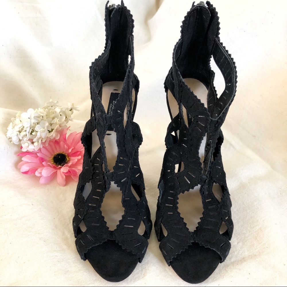 Zara zip-up bootie high heels!  NEW! - Picture 2 of 8